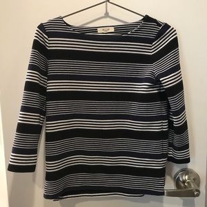 Madewell striped navy striped top XS